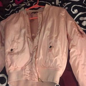 Light pink bomber jacket